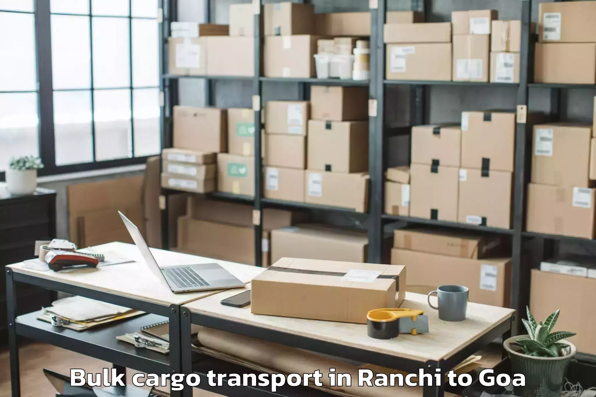 Hassle-Free Ranchi to Queula Bulk Cargo Transport